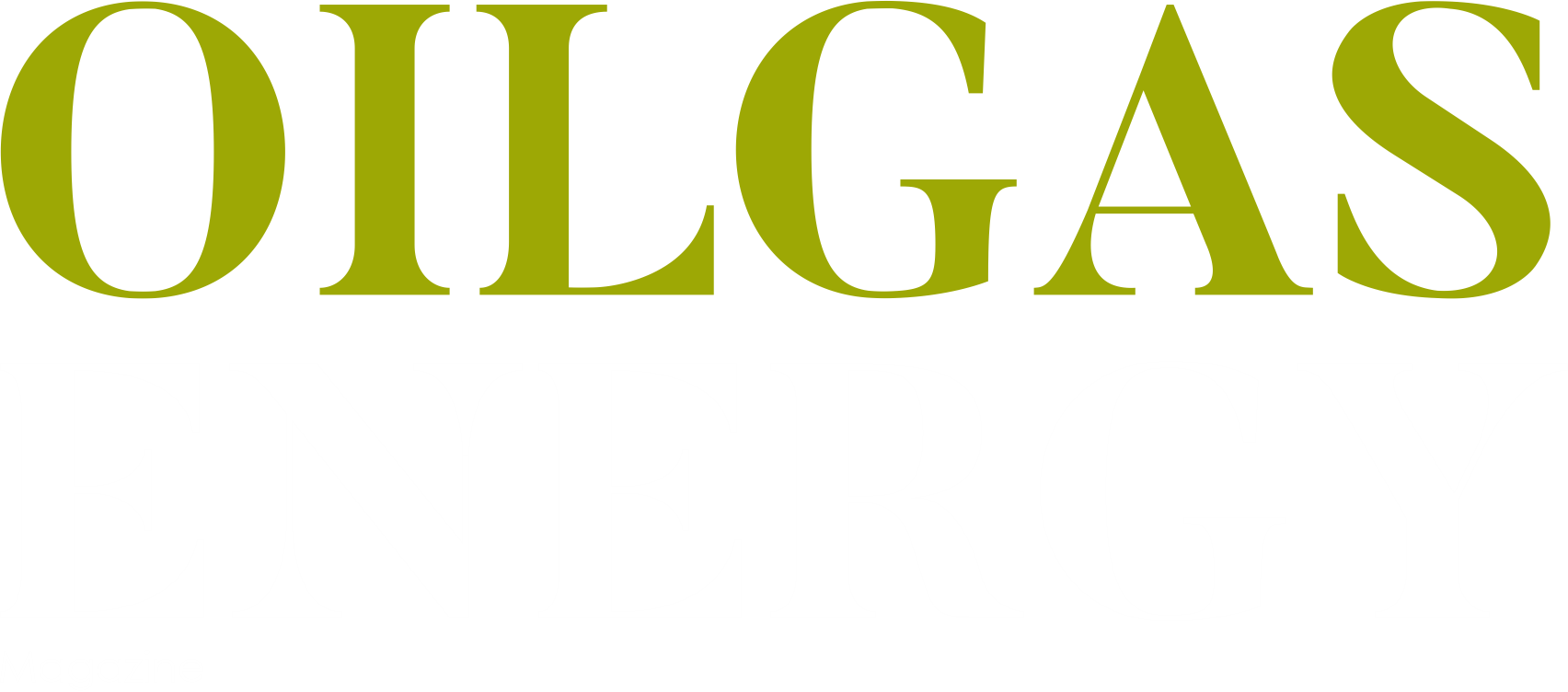 Oil Gas Energy Magazine Logo White